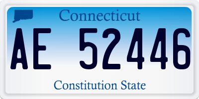 CT license plate AE52446