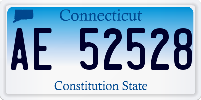 CT license plate AE52528