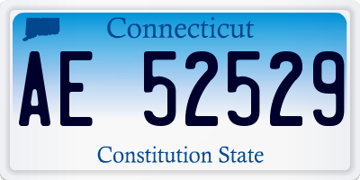 CT license plate AE52529