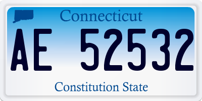 CT license plate AE52532