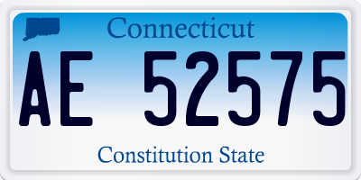 CT license plate AE52575