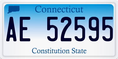 CT license plate AE52595