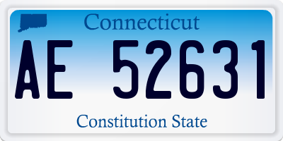CT license plate AE52631