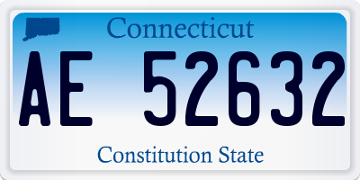 CT license plate AE52632