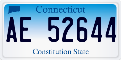 CT license plate AE52644