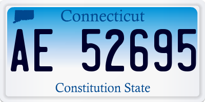 CT license plate AE52695