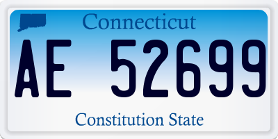 CT license plate AE52699