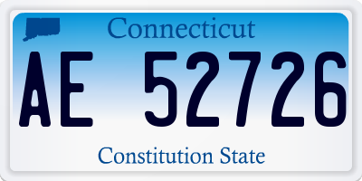 CT license plate AE52726