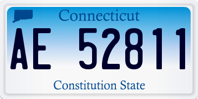 CT license plate AE52811