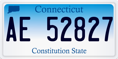 CT license plate AE52827