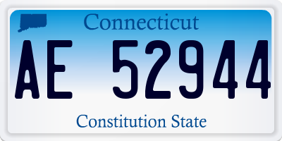 CT license plate AE52944