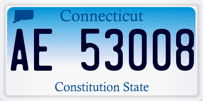 CT license plate AE53008