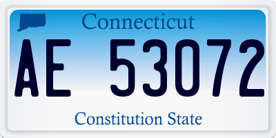 CT license plate AE53072