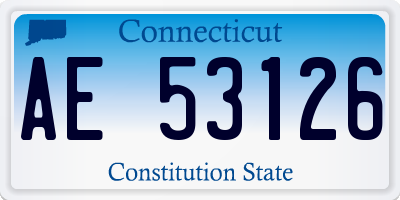 CT license plate AE53126
