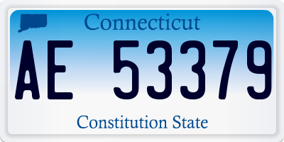 CT license plate AE53379