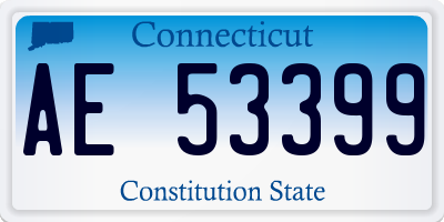 CT license plate AE53399