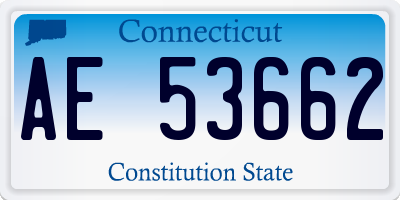 CT license plate AE53662