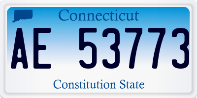 CT license plate AE53773