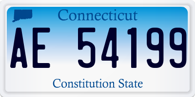 CT license plate AE54199
