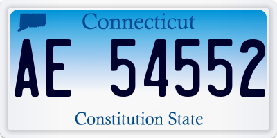 CT license plate AE54552