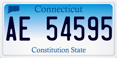 CT license plate AE54595