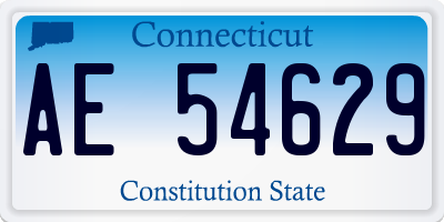 CT license plate AE54629