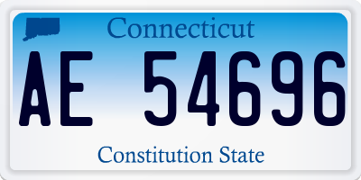 CT license plate AE54696