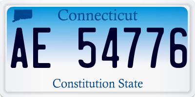 CT license plate AE54776