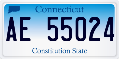 CT license plate AE55024