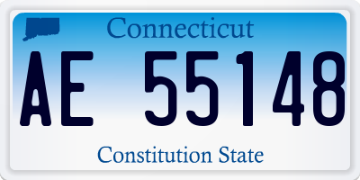 CT license plate AE55148