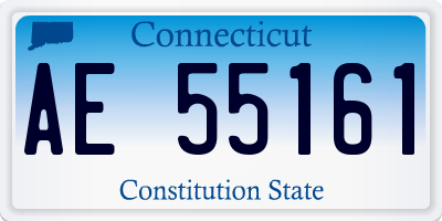 CT license plate AE55161