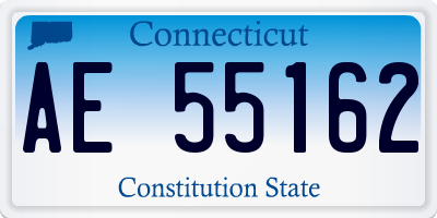 CT license plate AE55162