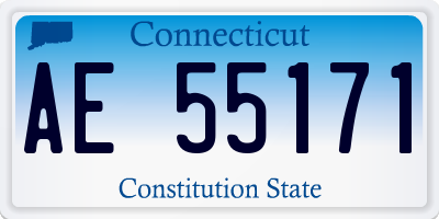 CT license plate AE55171