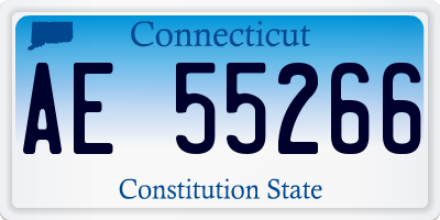 CT license plate AE55266