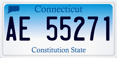 CT license plate AE55271