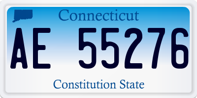 CT license plate AE55276