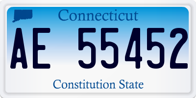 CT license plate AE55452