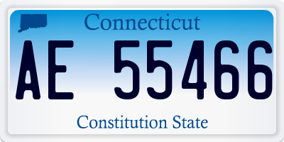 CT license plate AE55466