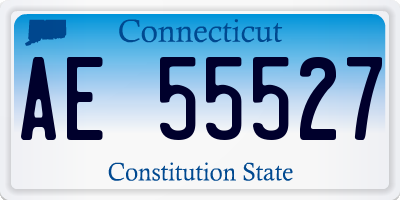 CT license plate AE55527