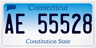 CT license plate AE55528