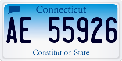 CT license plate AE55926
