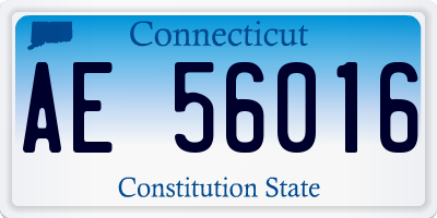 CT license plate AE56016