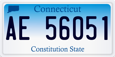 CT license plate AE56051