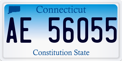 CT license plate AE56055