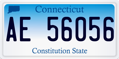 CT license plate AE56056