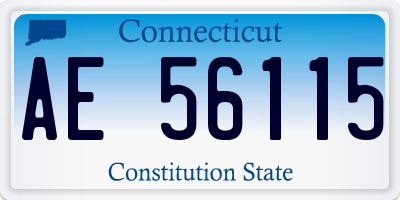CT license plate AE56115