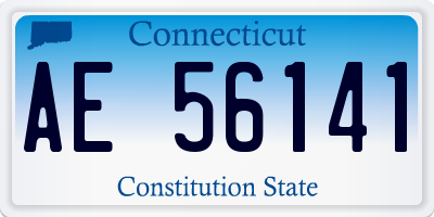 CT license plate AE56141