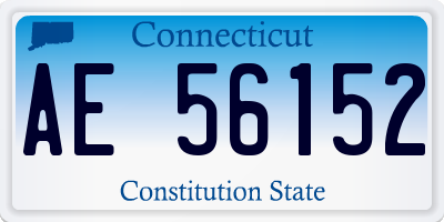 CT license plate AE56152