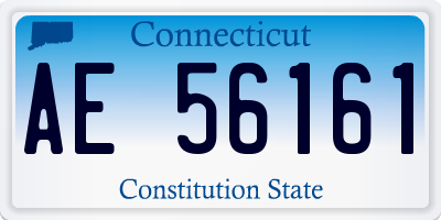 CT license plate AE56161
