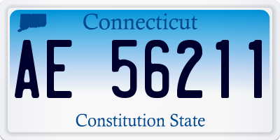 CT license plate AE56211